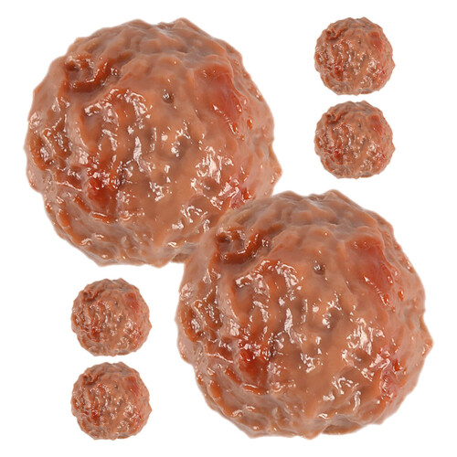 24Pcs Creative Fake Beef Meatball Models Safe Durable Home Decor 1