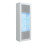 Display Cabinet Illume 170cm - White & Grey Gloss Doors and LED Lights 8