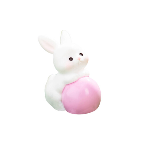 Easter Bunny Desktop Ornament Cute Rabbit Figurine 2