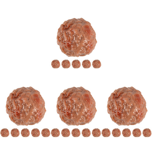 24Pcs Creative Fake Beef Meatball Models Safe Durable Home Decor 2