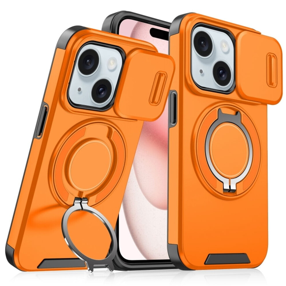 Iphone 15 (6.1") Heavy Duty Shockproof Case With Slide 9087558926281