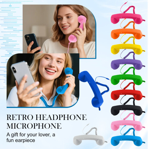 Retro smartphone handset vintage style 3.5mm wired receiver 2