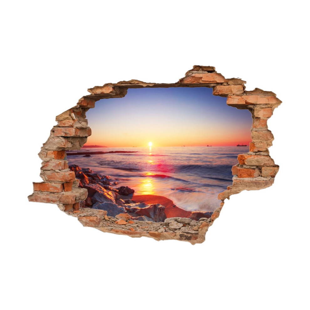 3D Bridge Wall Sticker Removable Vinyl Mural Decal