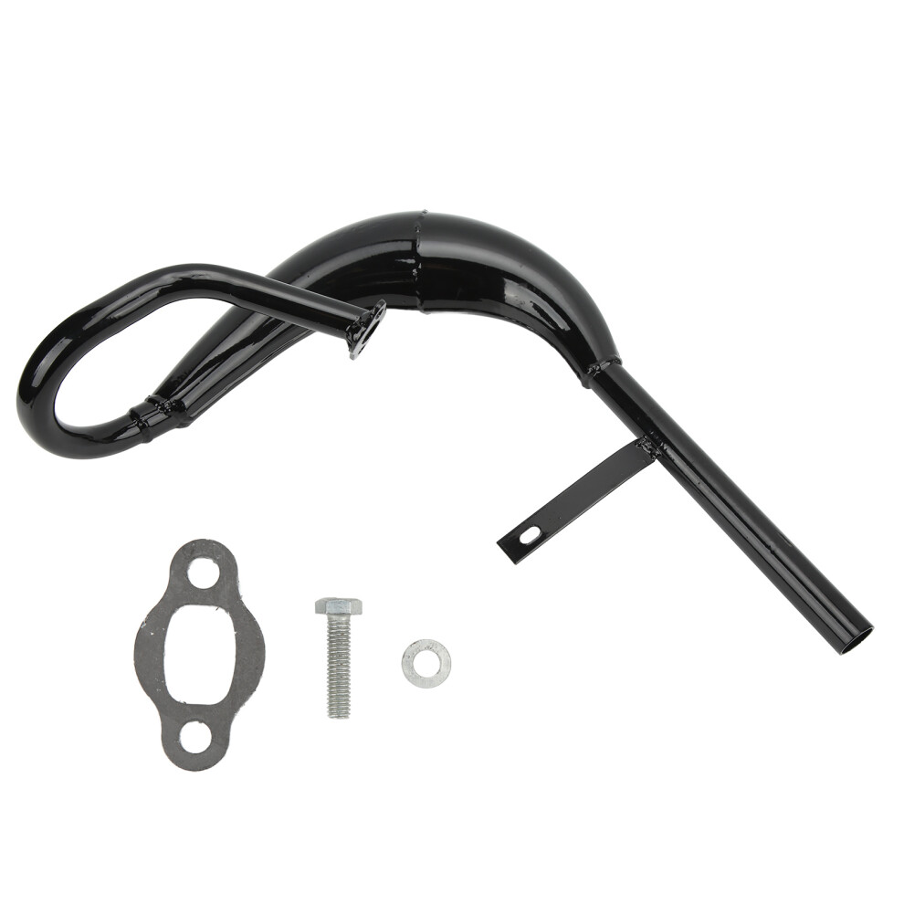 Expansion Chamber Pipe For Motorized Bicycle, Half Moon Silencer2stroke Engine, Muffler Exhaust Pipe Exhaust, Performance Exhaust Silencer Black 9425574227270