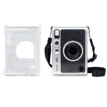 Puzdro odolné voči poškriabaniu pre Fujifilm Instax Mini EVO, ochranný kryt odolný voči pádu s priehľadným dizajnom a nastaviteľným