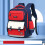 Backpack for School Lightweight Durable British Style Large Capacity Bookbag with Adjustable Padded Straps(Red) 1