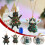 Black Cat Acrylic Christmas Ornament 1 Piece 2