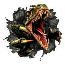 Naklejka ścienna z dinozaurem, dekoracja domu