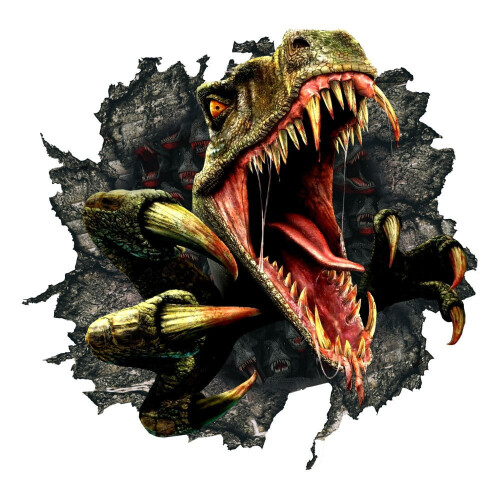 Dinosaurus muursticker woondecoratie accent
