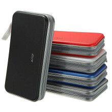 CD DVD Carry Case Disc Storage Holder CD Sleeve Wallet Holds 40 80 128 256 CD's-80 CD Case-Blue
