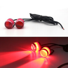 Feu arrière de moto à LED clignotant 12V avec support