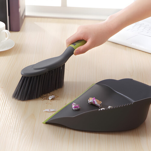 Desktop Dustpan Combo Set Mini Cleaning Sweeping Trash Tool for Home Use and Office Organization 2