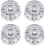 4st Volym Ton Hastighetskontrollknappar för  LP Style Bas Elektriska Gitarrdelar, Transparent Silver 1
