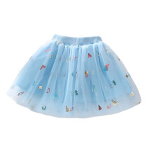 AWZXDE Meisjesrok met pailletten en mesh plooien, prinsessenjurk, feestjurk voor meisjes, lente/zomer, dansvoorstelling, korte rok voor peuters en