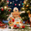 Pekkaxy Christmas Canvas Wrapping Bag Reusable Fabric Gift 3