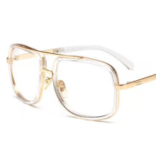 Retro-Aviator-Sonnenbrille, Blendschutztechnologie, 100 % UV-Schutz mit Doppelstegrahmen, Metallrahmen im Vintage-Stil für Damen und Herren, UV400