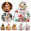 Pekkaxy Christmas Canvas Wrapping Bag Reusable Fabric Gift 4