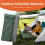 Zelfopblazend campingmatras met ingebouwde voetpompღ 2