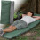 Zelfopblazend campingmatras met ingebouwde voetpompღ 4