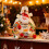 Pekkaxy Christmas Canvas Wrapping Bag Reusable Fabric Gift 5