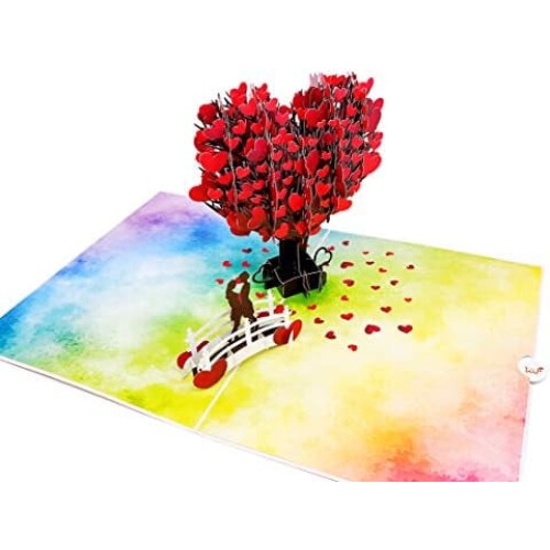 Lesbian Love Tree Pop-Up Greeting Card 3D 1