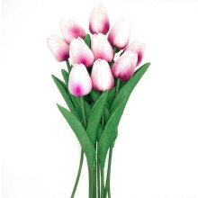 Tulipes artificielles au toucher réaliste pour bouquets à composer soi-même, tulipes artificielles inaltérables et imperméables, fleurs