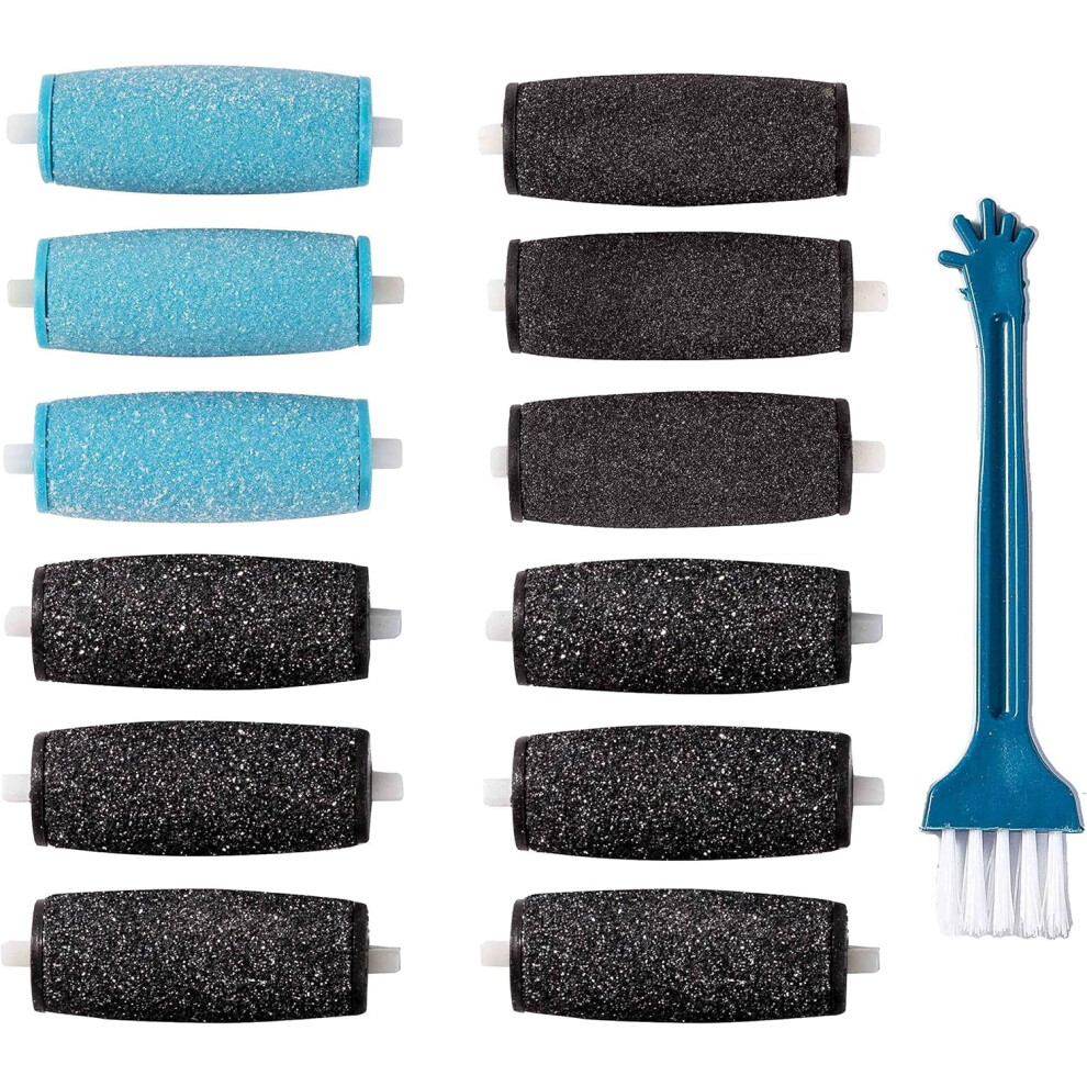 Compatible with Amope Pedi and Other Devices, Replacement Rollers for Feet with Quick & Easy Washing, Extra Coarse and Regular Coarse Options,