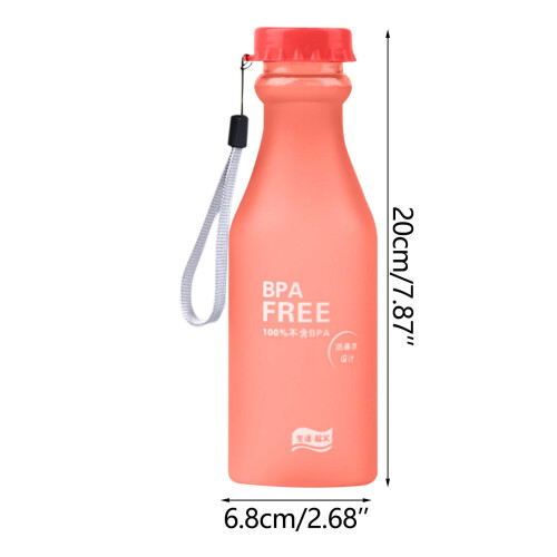Μπουκάλι νερού για αθλητικά είδη 18oz (550ml) χωρίς BPA, αδιάβροχο, με φορητό σχοινί – 1
