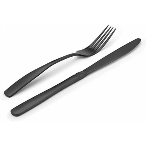 Flatware Set Matte Black Stainless Steel 20-Piece 2
