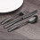 Flatware Set Matte Black Stainless Steel 20-Piece 5