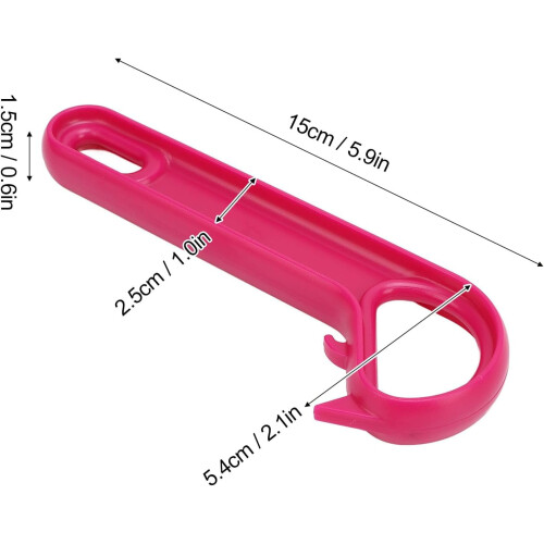 2pcs Easy-Open Loop Pull Can Openers, J-Hook Design, No-Slip Ergonomic Grip, Compatible with Soda/Tin/Bottle Lids 1