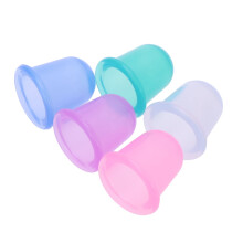 Huidverstevigende siliconen massagecups, bevorderen de collageenaanmaak, vacuüm siliconenmassage voor gezicht, lichaam en ogen, verminderen stress
