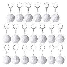 20 Pack Keychains for Party Favors, Stress ,School Carnival Reward,Sports Centerpiece Decorations