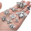 Antique Silver Honey Bee Charms 100g (30-60 pcs) 7