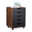 Mobile File Cabinet with 5 Drawers and Wheels 6