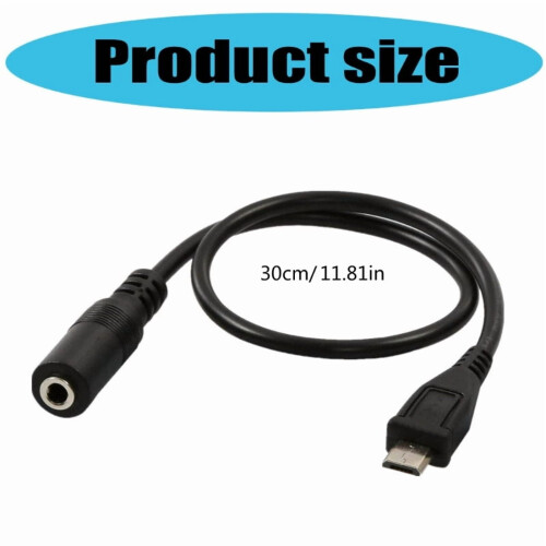 Καλώδιο επέκτασης Micro USB αρσενικό σε θηλυκό 3,5 χιλ. Καλώδιο προσαρμογέα ήχου 3,5 χιλ. 2