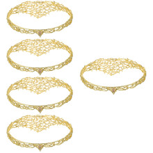 5Pcs Antique Finish Crowns Women Cosplay Party Headdress Decor