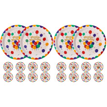 20Pcs Sturdy Paper Dinner Plates Multi-Function Party Cake Plates