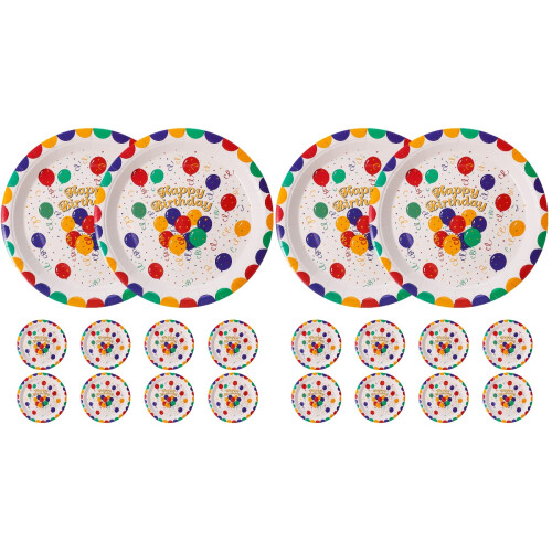 20Pcs Sturdy Paper Dinner Plates Multi-Function Party Cake Plates