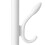 Coat Rack on Wheels with Double Rails and Shelves 5