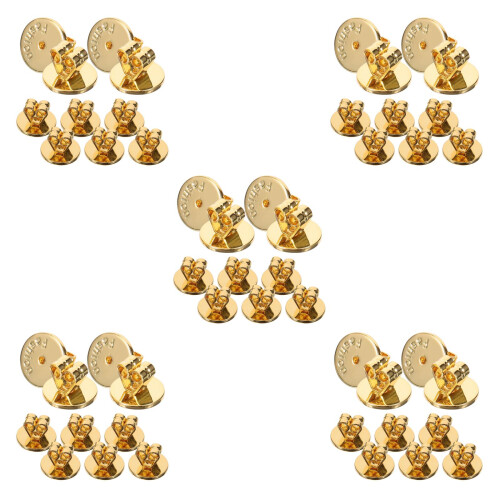50Pcs Gold Earring Backs Stoppers for Studs Heavy Earrings Durable Use