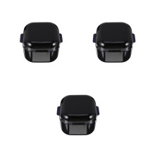 3St Draagbare Retainer Box Zwart, Handige Mondbeschermer Opberger
