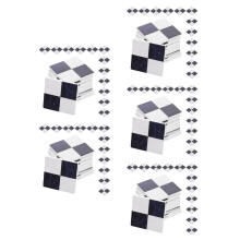 225Stk Mini Puppenhaus Bodenfliesen Holz Checkered Mehrfarbig DIY