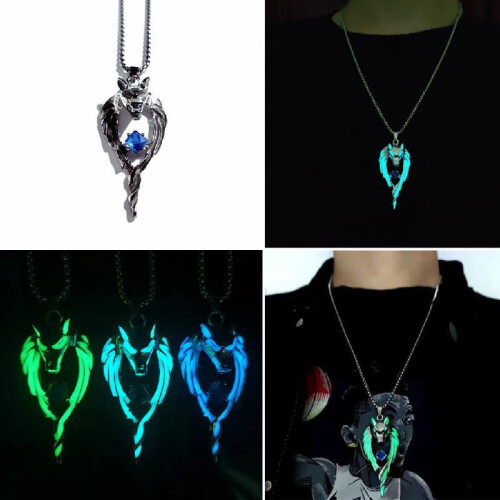 Wolf hanger ketting van lichtgevende legering 2