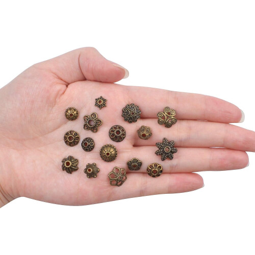 Bronze Bali Style Bead Caps 100 Gram 2