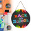 Ξύλινη κρεμαστή πλάκα πινακίδας BACK TO SCHOOL, διακόσμηση τοίχου τάξης με θέμα τον 2