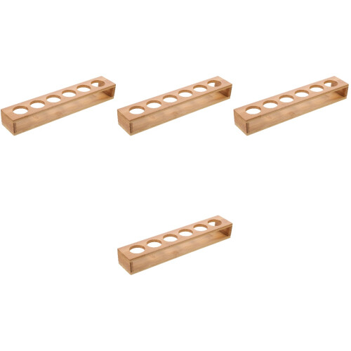 4Pcs Wooden Storage and Display Rack for Home Use