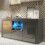 Sideboard Aurora 145cm - Dark Grey with Gloss Doors and LED Lights 1
