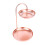 Dessert Display Holder Versatile Storage Solution Double Layer Overlapping Design Multi Purpose Tiered Tray Stand With Elegant Rose Gold Finish 6