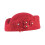 Chapeau bibi à fleurs pour femme, rouge 4